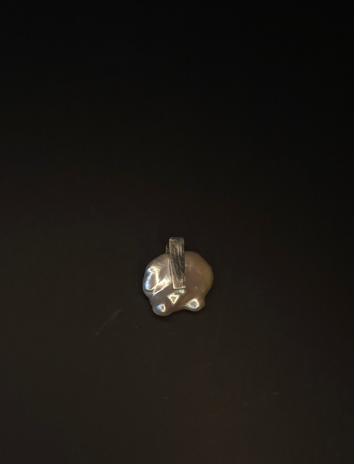Karma Pearl Pendant Silver